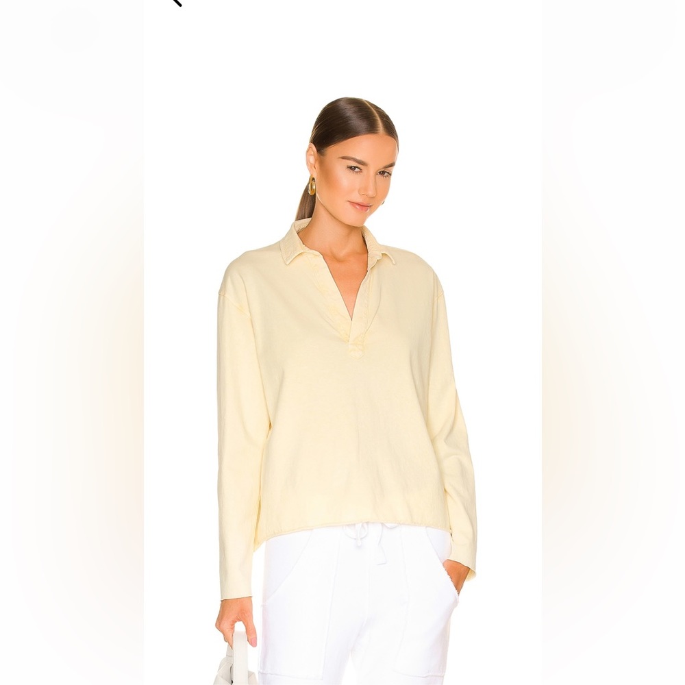 Frank & Eileen x revolve yellow pullover Henley size XS